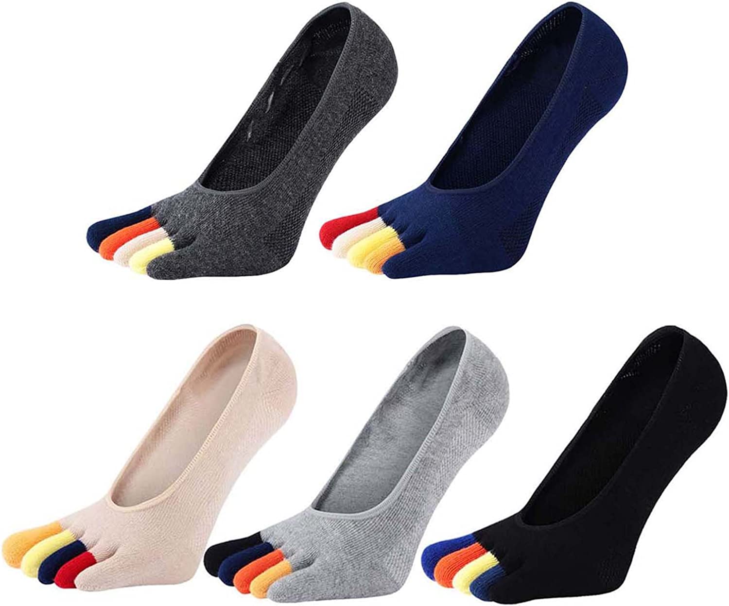 Invisibility Sock Loafer - 5 Paia di Calzini Invisibili da