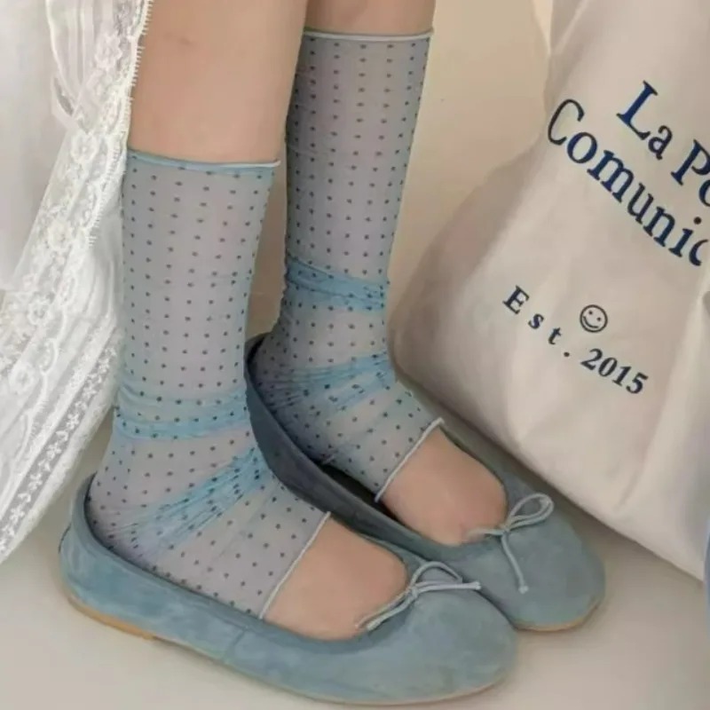 Calze a pois in pizzo alla mod - Silk Sock Bamboo recensione e prezzo
